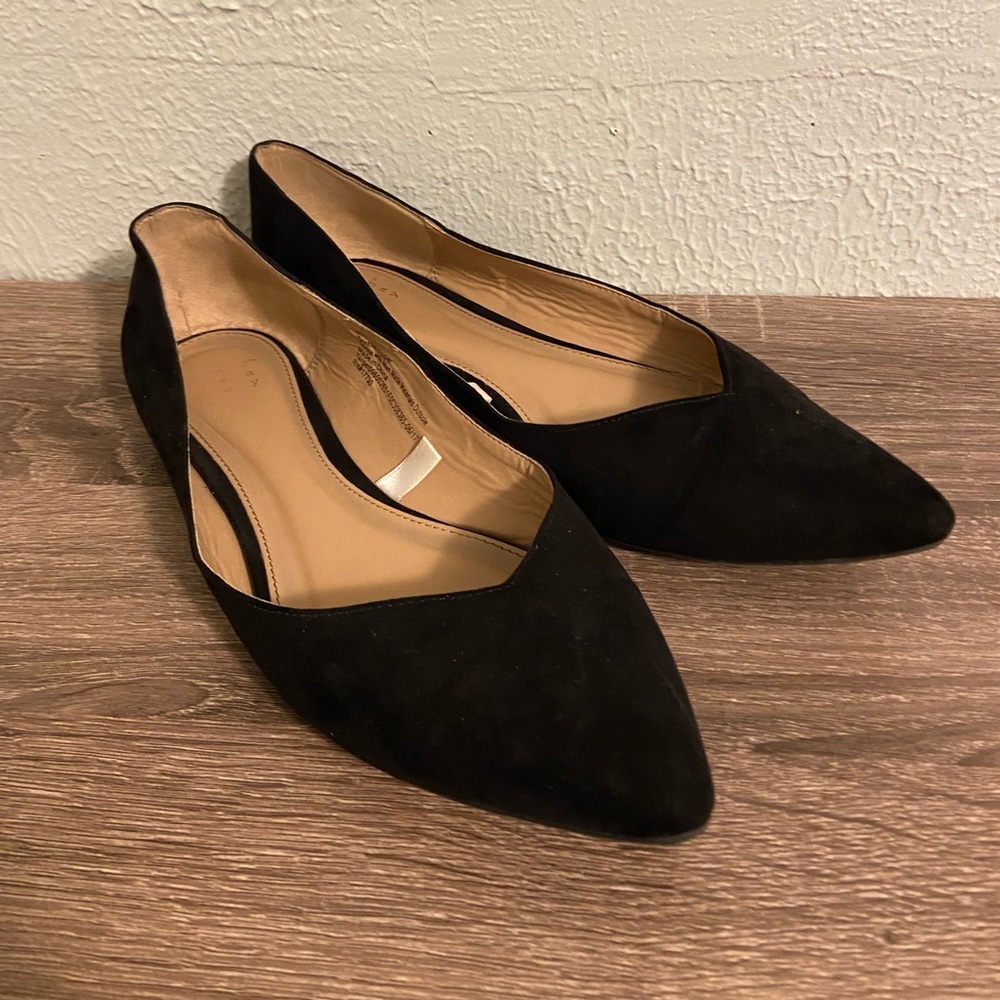 A New Day Black Pointed Toe Flats
